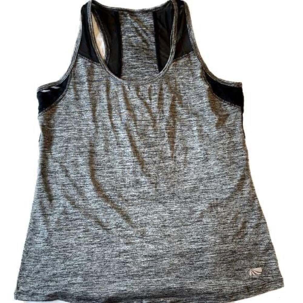 Size M Athletic Black and White Space Dye Tank Top